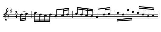 Ballincollig In The Morning (hornpipe) 1691 - staff notation