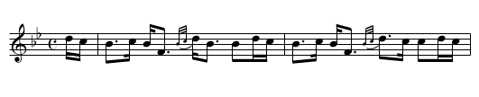 Ballindalloch Castle [1] - staff notation