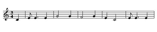 Ballinderry - staff notation
