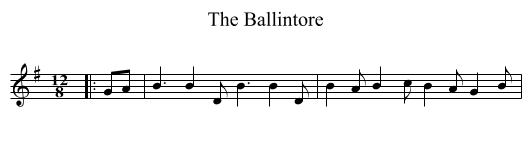 Ballintore, The  - staff notation