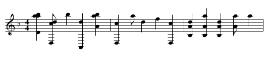Ballo Primo - staff notation