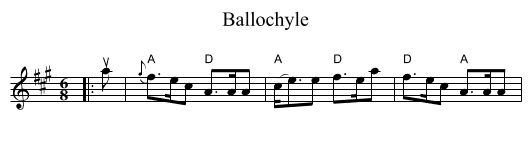 Ballochyle - staff notation