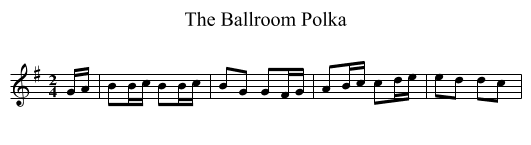 Ballroom Polka, The - staff notation
