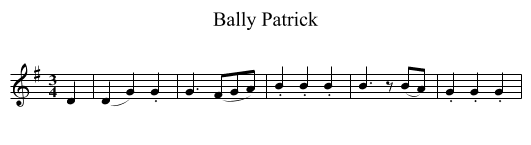 Bally Patrick - staff notation