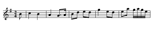 Ballydesmond #1 - staff notation