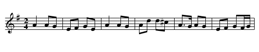 Ballydesmond #1 - staff notation