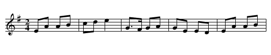Ballydesmond #2 - staff notation
