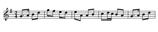 Ballydesmond #3 - staff notation