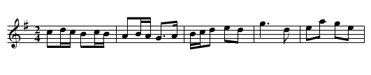 Ballydesmond No. 2 - staff notation