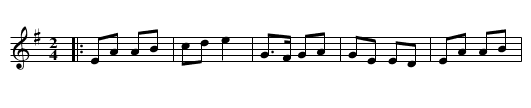 Ballydesmond No. 2 - staff notation