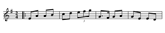 Ballydesmond Polka - staff notation