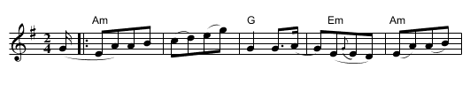 Ballydesmond Polkas - No. 1 - staff notation