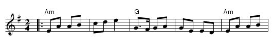 Ballydesmond Polkas No 1 - staff notation