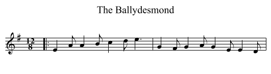Ballydesmond, The  - staff notation