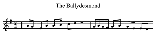 Ballydesmond, The  - staff notation