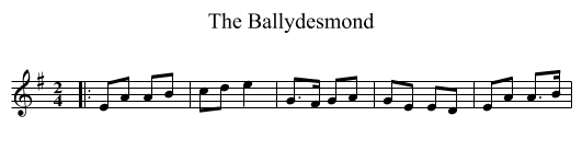 Ballydesmond, The  - staff notation