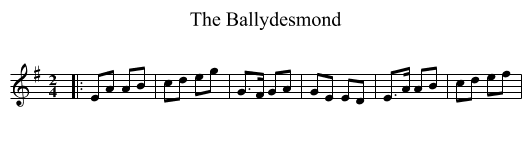 Ballydesmond, The  - staff notation