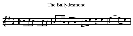 Ballydesmond, The  - staff notation