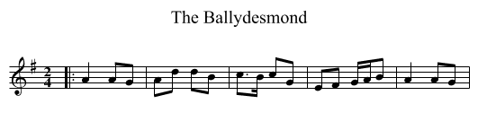 Ballydesmond, The  - staff notation