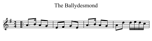 Ballydesmond, The  - staff notation