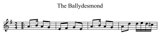 Ballydesmond, The  - staff notation