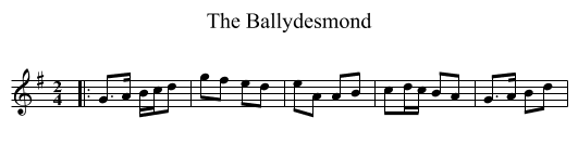 Ballydesmond, The  - staff notation