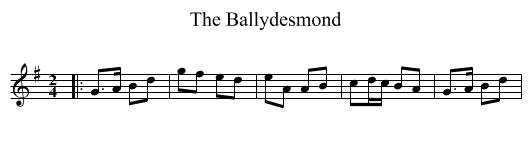 Ballydesmond, The  - staff notation