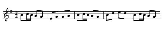 Ballyhoura Mountains - staff notation