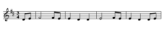 Baloo Balilli - staff notation