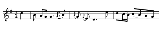 Balow my boy - staff notation