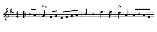 Balquidder Lasses - staff notation