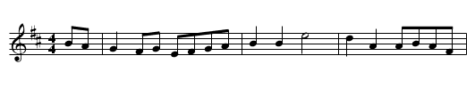 Balquidder Lasses - staff notation