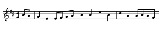 Balquidder Lasses - staff notation