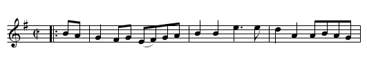 Balquihidder Lasses - staff notation
