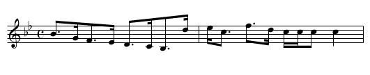 Balvenie Castle - staff notation