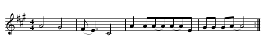 Banana Boat Song - staff notation