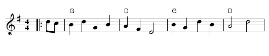 Bandersnatch - staff notation