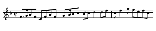 Banff Castle - staff notation