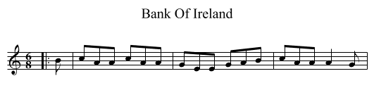 Bank Of Ireland - staff notation