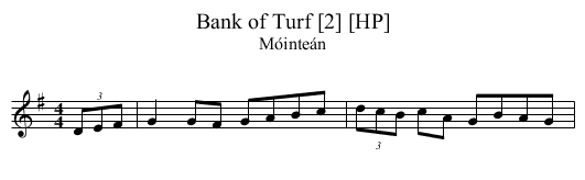 Bank of Turf [2] [HP] - staff notation