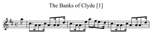 Banks of Clyde [1], The - staff notation