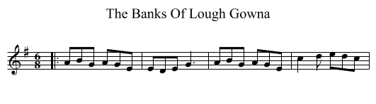 Banks Of Lough Gowna, The  - staff notation