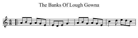 Banks Of Lough Gowna, The  - staff notation