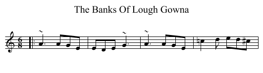 Banks Of Lough Gowna, The  - staff notation