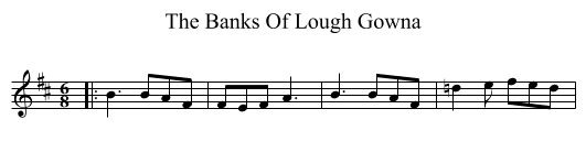 Banks Of Lough Gowna, The  - staff notation
