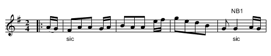 Banks of North Esk JBut.300, The - staff notation