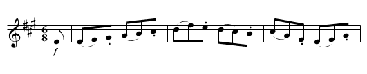 Banks of the Dee. Le4.182 - staff notation