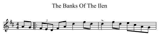 Banks Of The Ilen, The  - staff notation
