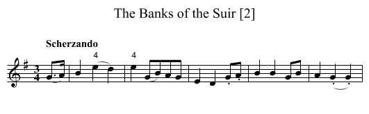 Banks of the Suir [2], The - staff notation