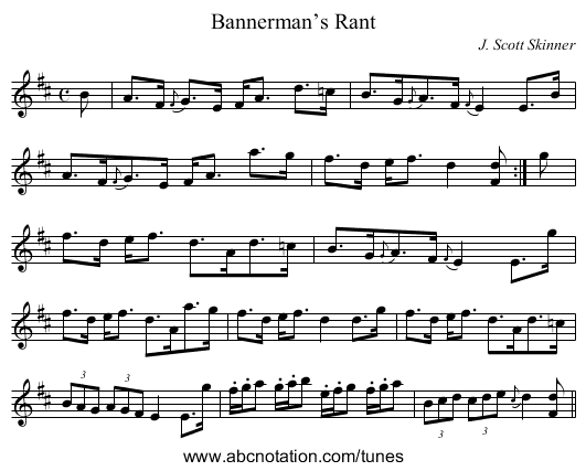Bannerman’s Rant - staff notation